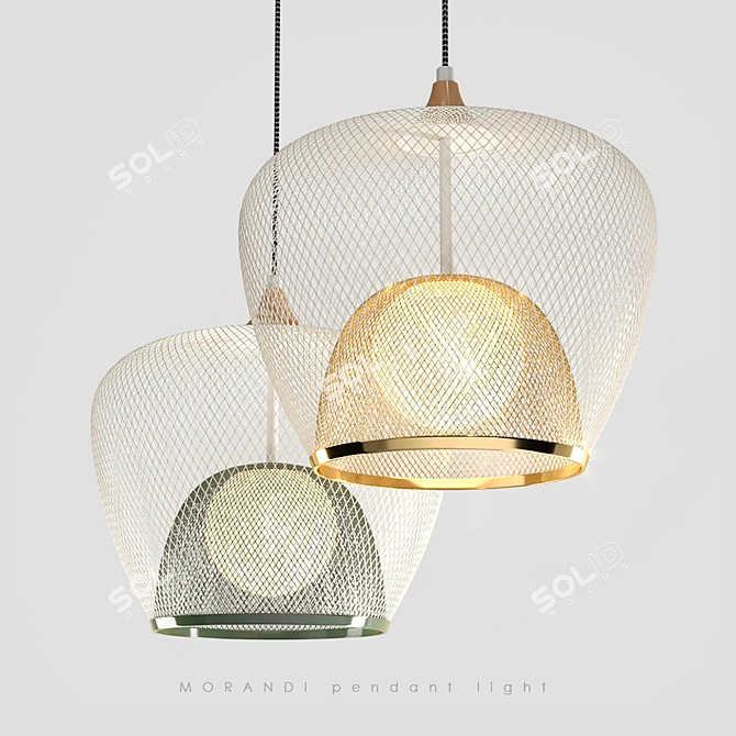 Morandi Pendant Lamps 3D model image 1