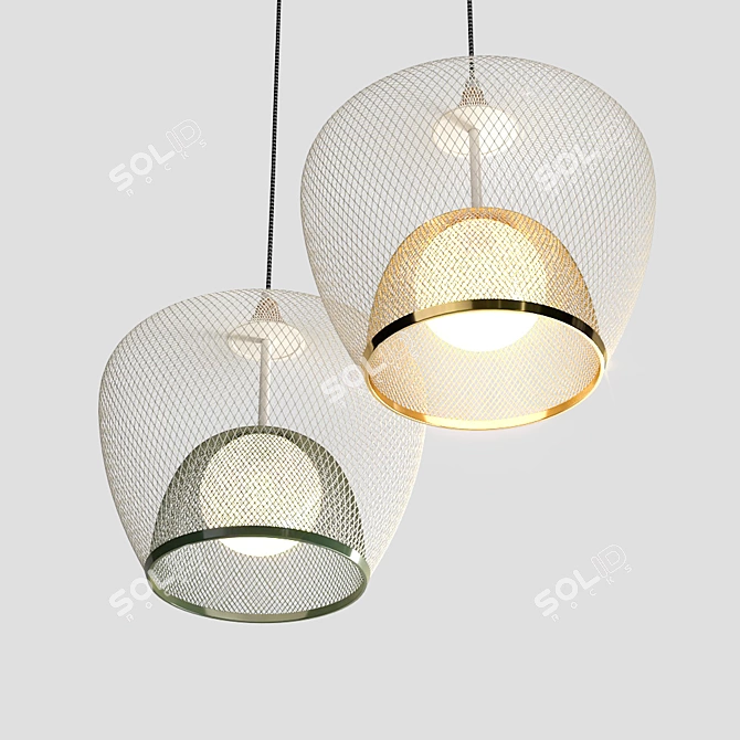 Morandi Pendant Lamps 3D model image 2