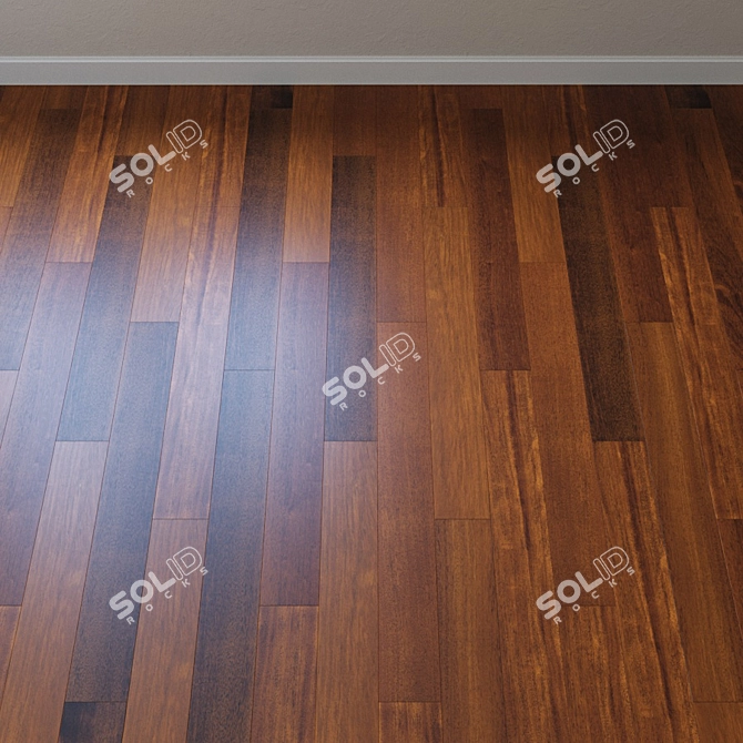 UPOFLOOR Merbau Parquet Board: Timeless Elegance for Your Floors 3D model image 2