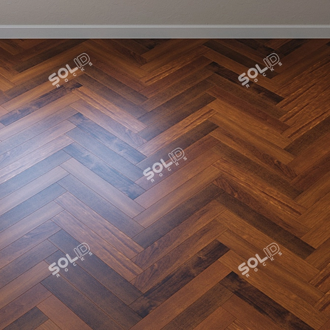 UPOFLOOR Merbau Parquet Board: Timeless Elegance for Your Floors 3D model image 4