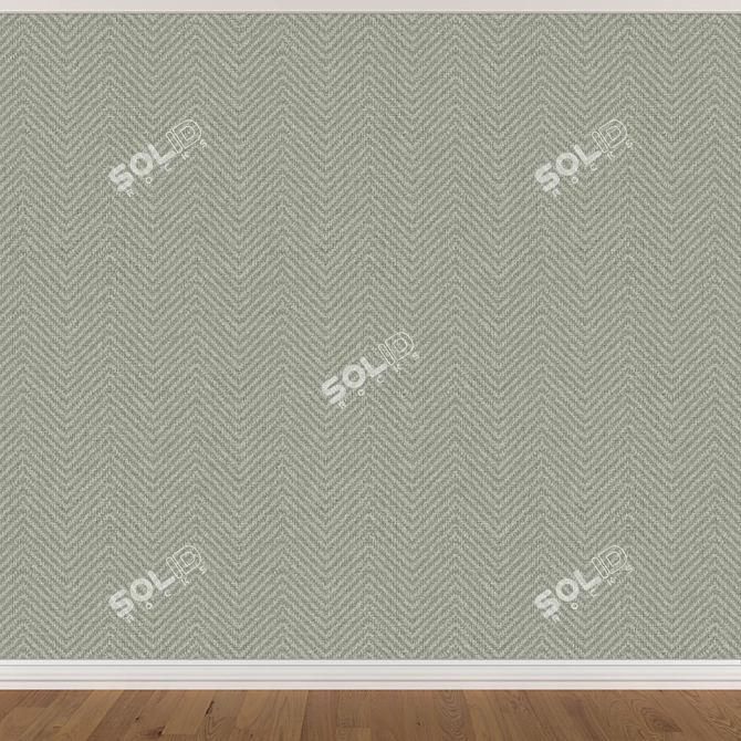 Seamless Wallpaper Set - 3 Colors 3D model image 3