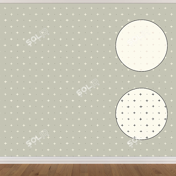 Seamless Wallpaper Set (3 Colors) 3D model image 1