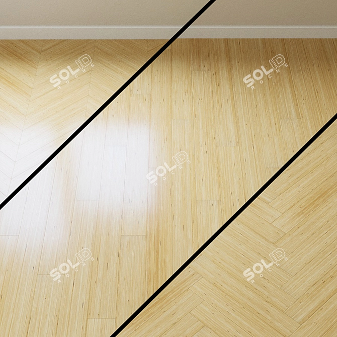 Elegant SAIMA Parquet Board 3D model image 1