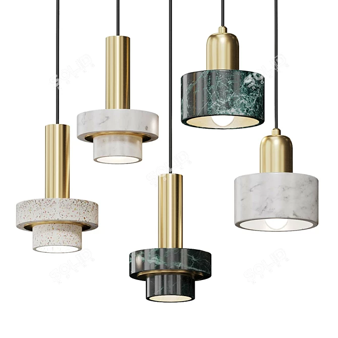 Modern Pendant Lights Collection 3D model image 1