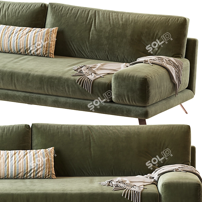 Modern and Stylish IAN Sofa 3D model image 3