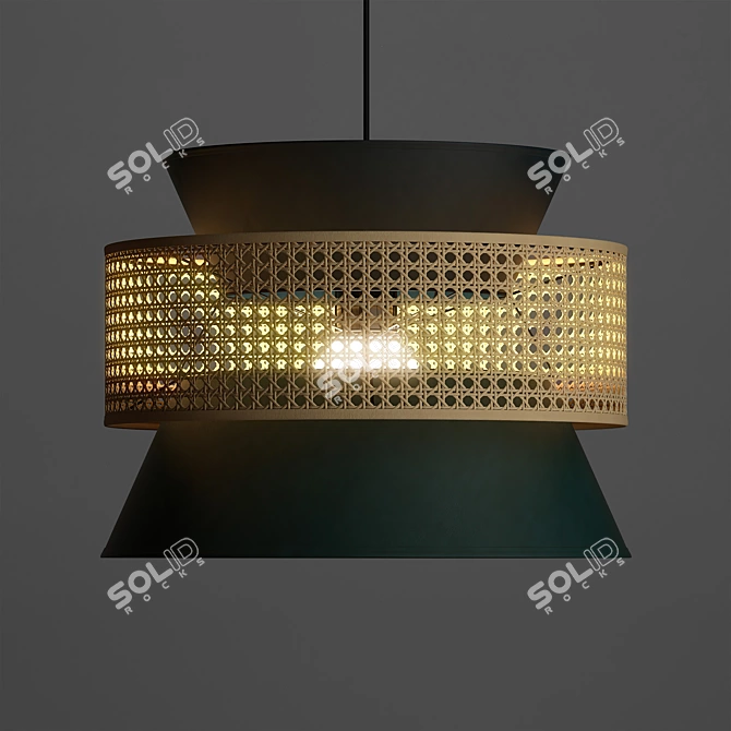 Wicker Lampshade for Dolkie Chandelier

Vintage-style Rattan Pendant 3D model image 3