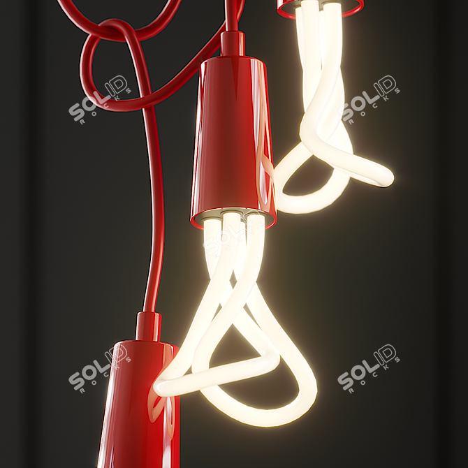 Stylish Drop Cap Pendant Set 3D model image 3