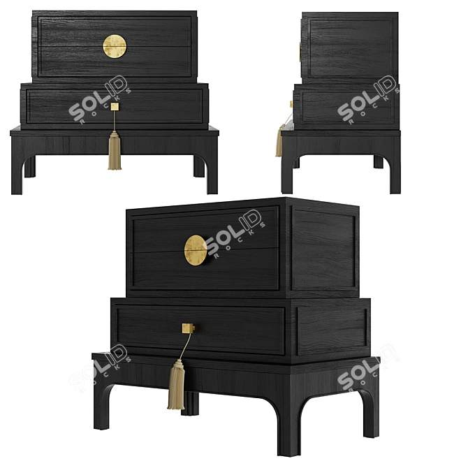 Elegant Belle Room 3D Model 3D model image 1