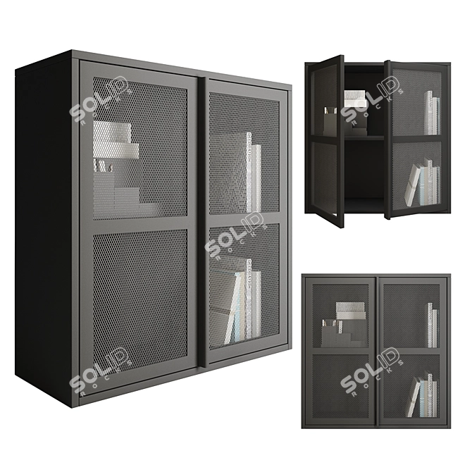 Ikea Ivar Mesh Wardrobe 3D model image 1