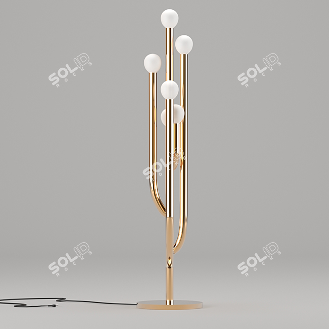 Gleaming Desert Blossom Table Lamp 3D model image 1