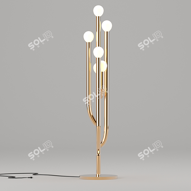 Gleaming Desert Blossom Table Lamp 3D model image 2