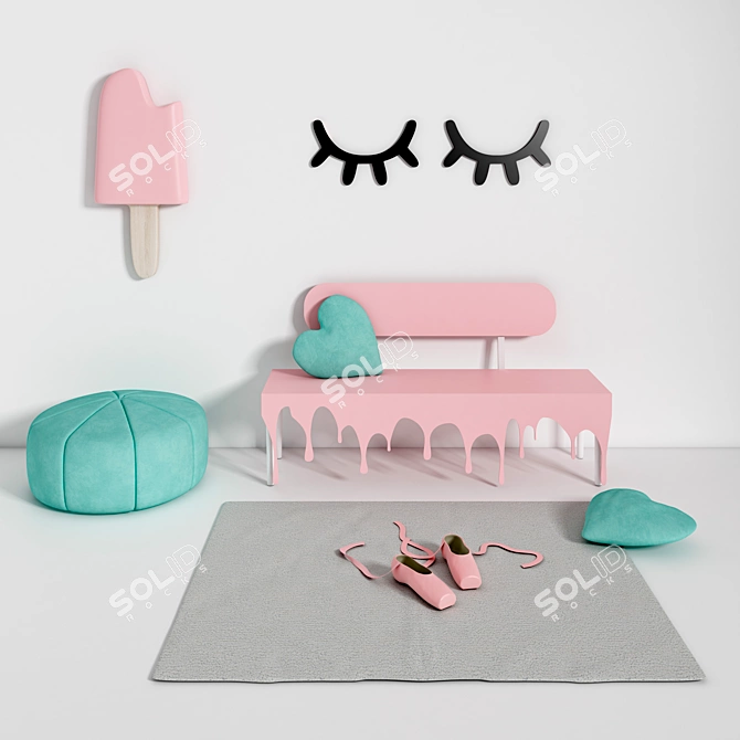 Sweet Shop Decor Set 3D model image 6