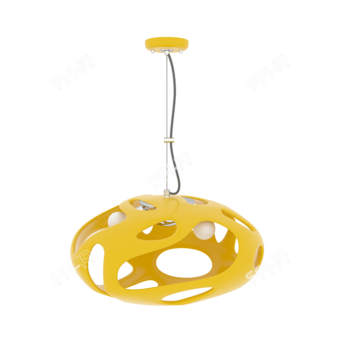 Stellar Acrylic Chandelier 3D model image 2