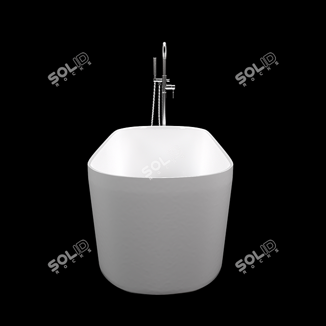 Luxury Freestanding Bathtub with Tub 3D model image 9