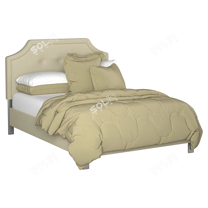 Cozy Comfort Bedding Set 3D model image 1