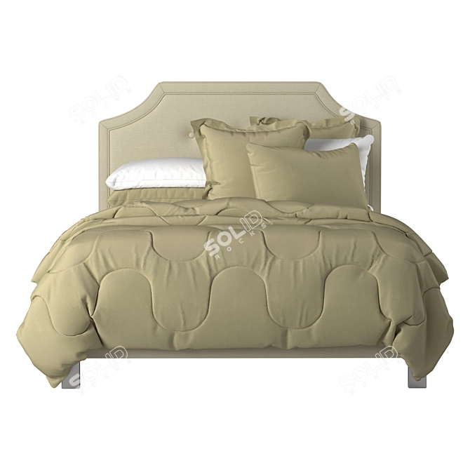 Cozy Comfort Bedding Set 3D model image 3