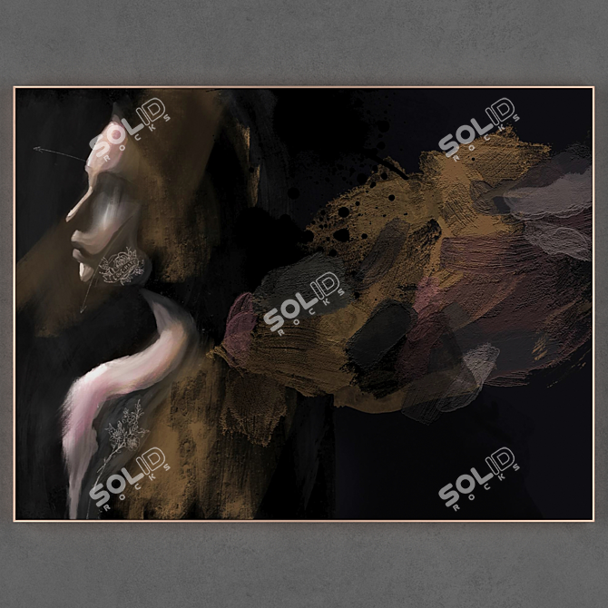 2-Piece Framed Painting Set 3D model image 2