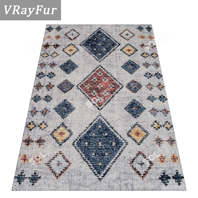 High-Quality Carpets Set 3D model image 2