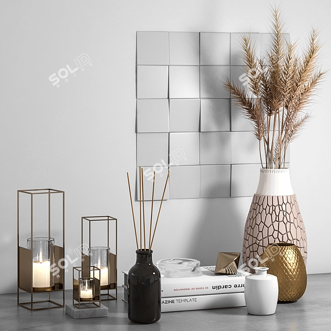 Elegant Decor Set: 3dsmax/FBX/OBJ 3D model image 6