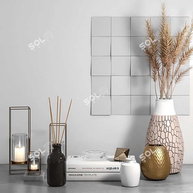 Elegant Decor Set: 3dsmax/FBX/OBJ 3D model image 7