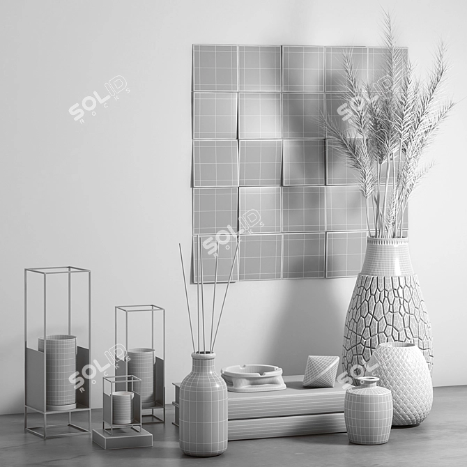 Elegant Decor Set: 3dsmax/FBX/OBJ 3D model image 9