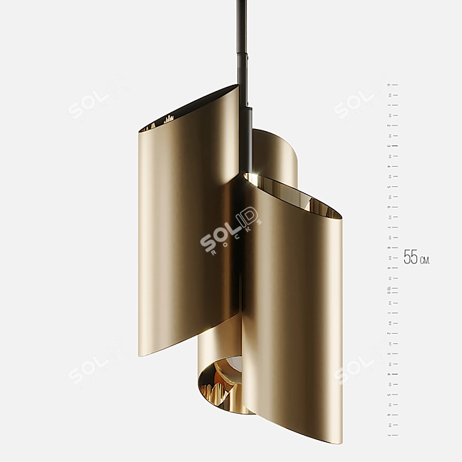 ARTEORS 6-Light Cylinder Pendant 3D model image 2