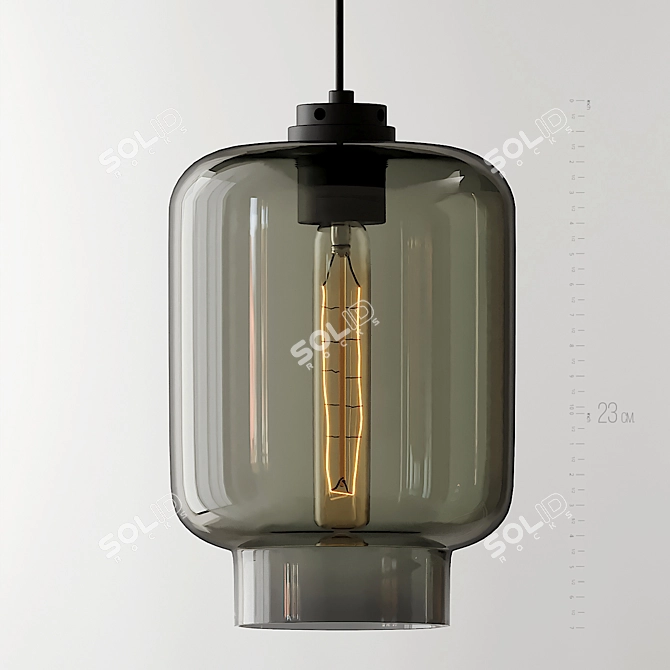 Sleek Calla Pendant: Jeremy Pyles' Timeless Design 3D model image 5