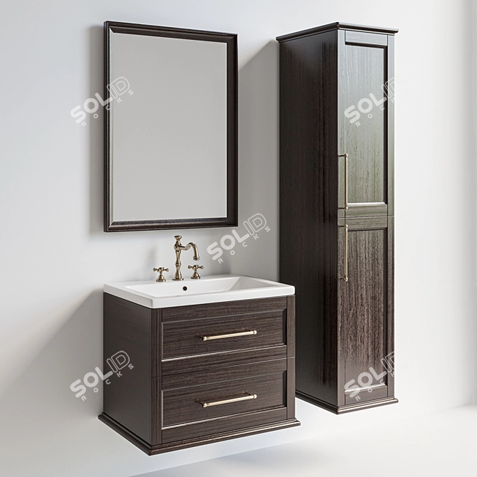 Alligator Bathroom Furniture Set 3D model image 2