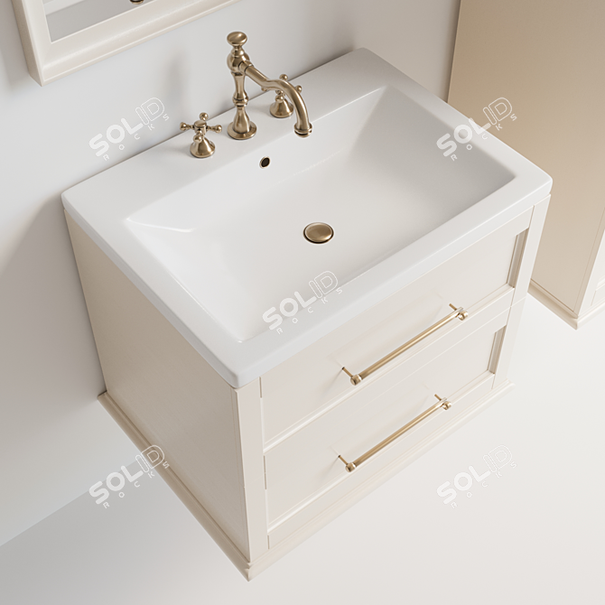 Alligator Bathroom Furniture Set 3D model image 4