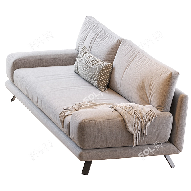 Modern and Sleek IAN Sofa 3D model image 4