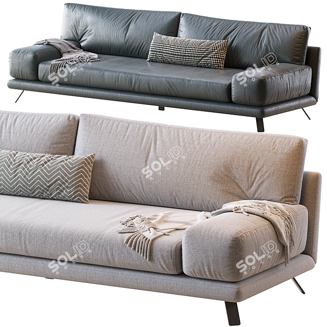 Modern and Sleek IAN Sofa 3D model image 6