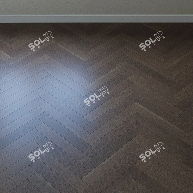 Silver Oak Parquet Board 3D model image 3