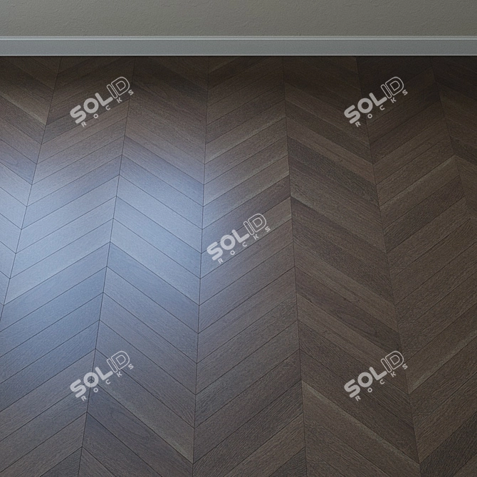 Silver Oak Parquet Board 3D model image 4