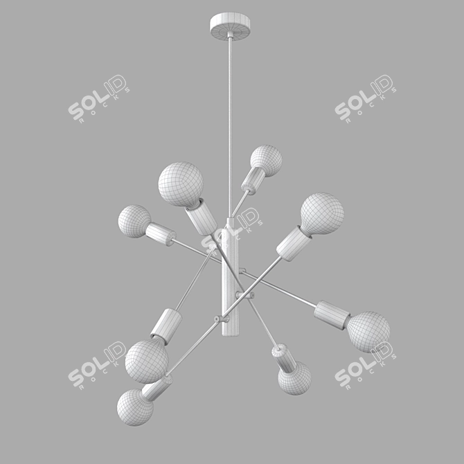 Elegant EGLO Chandelier 14900 3D model image 4