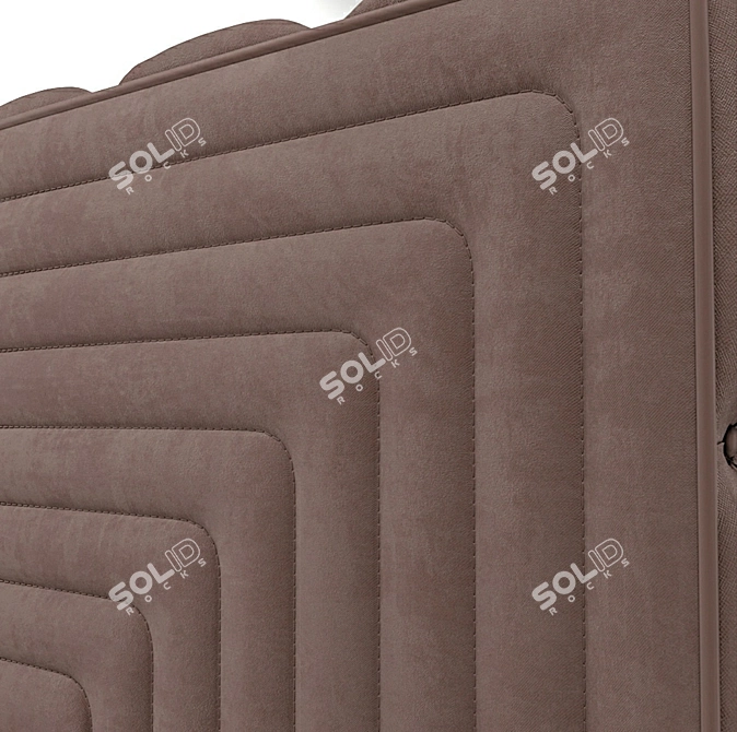 Elegant Diamond Sofa: Handcrafted Luxury 3D model image 3