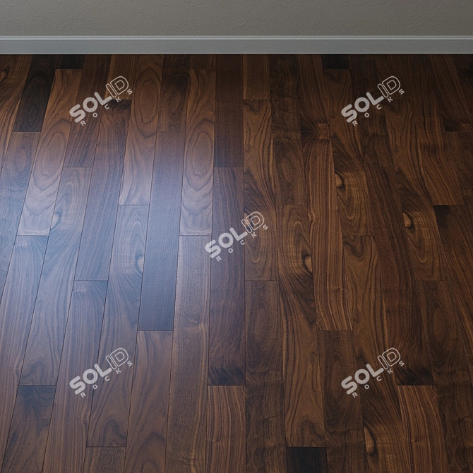 Upofloor Forte WALNUT: Elegant French Oak Parquet 3D model image 2