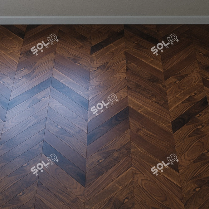 Upofloor Forte WALNUT: Elegant French Oak Parquet 3D model image 3