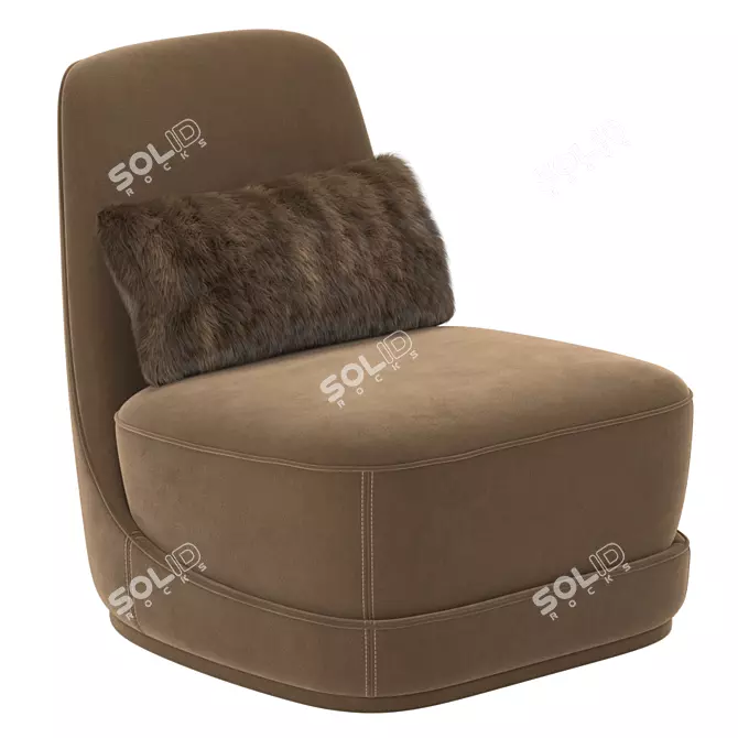 Ultimate Comfort and Style: Ulivi Salotti Doryland Armchair 3D model image 1