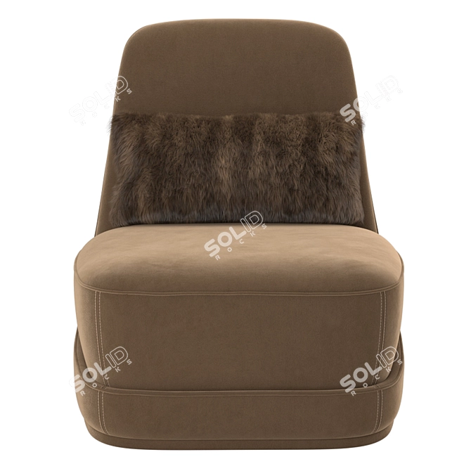 Ultimate Comfort and Style: Ulivi Salotti Doryland Armchair 3D model image 2