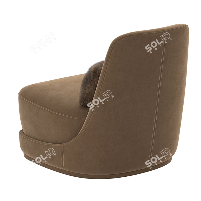 Ultimate Comfort and Style: Ulivi Salotti Doryland Armchair 3D model image 4