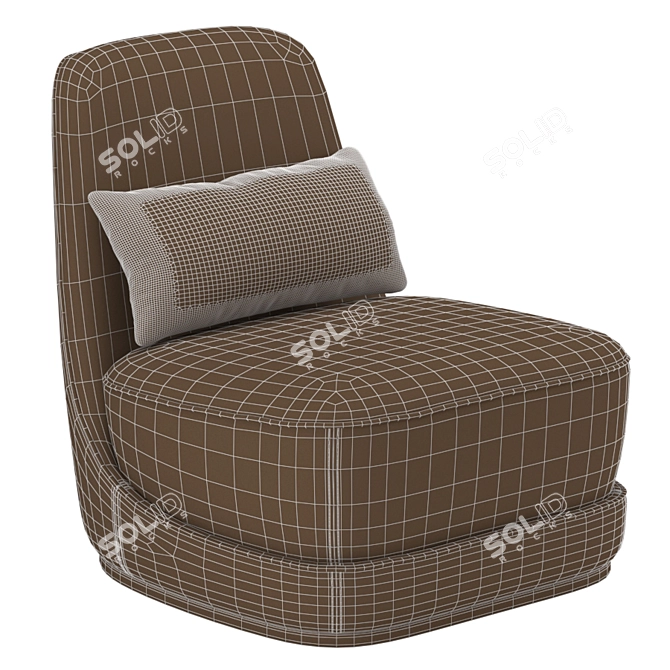 Ultimate Comfort and Style: Ulivi Salotti Doryland Armchair 3D model image 5