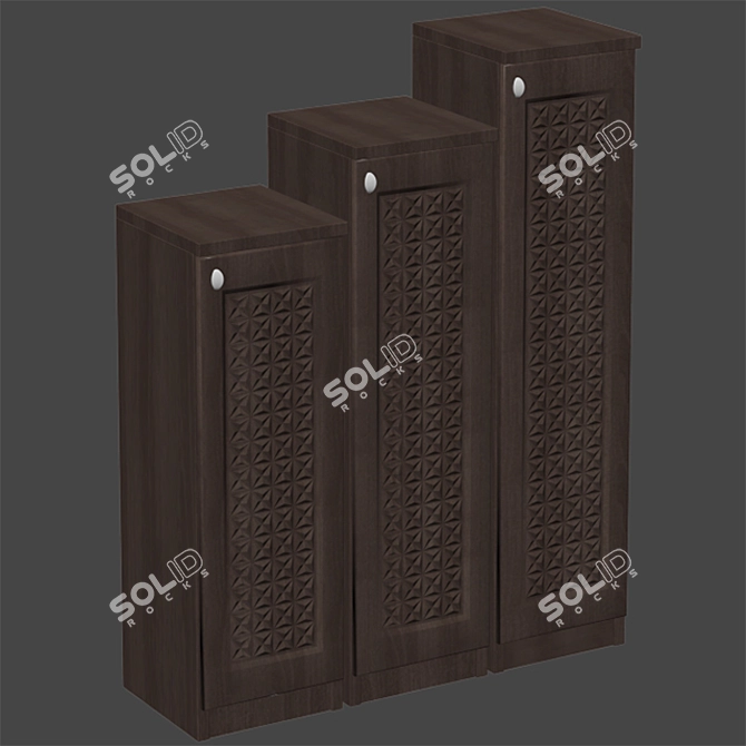 Versatile Shoe Storage Solution 3D model image 3