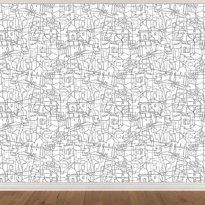 Seamless Wallpaper Set - 3 Colors 3D model image 2