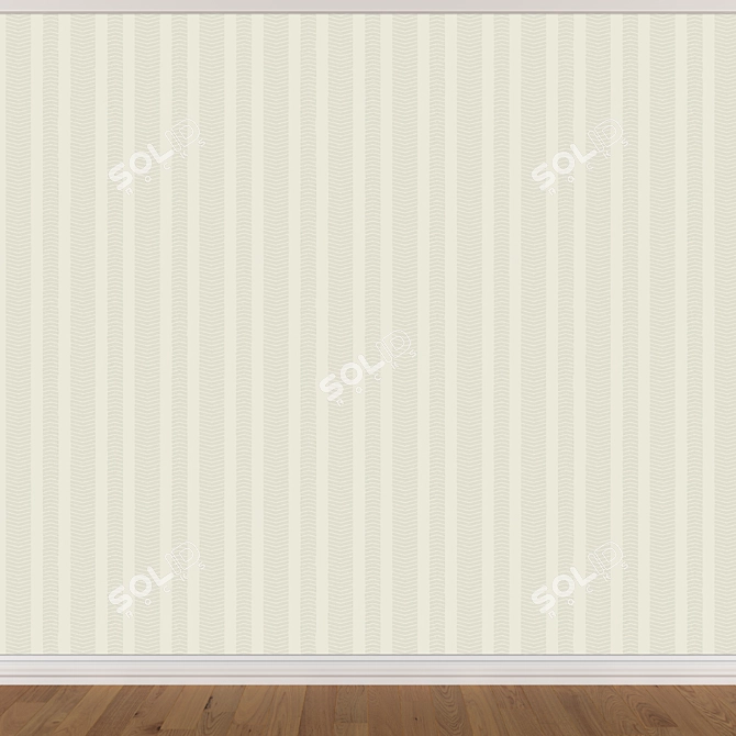 Seamless Wallpaper Set - 3 Colors 3D model image 3