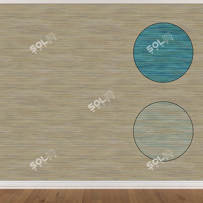 Seamless Wallpaper Set (3 Colors) 3D model image 1