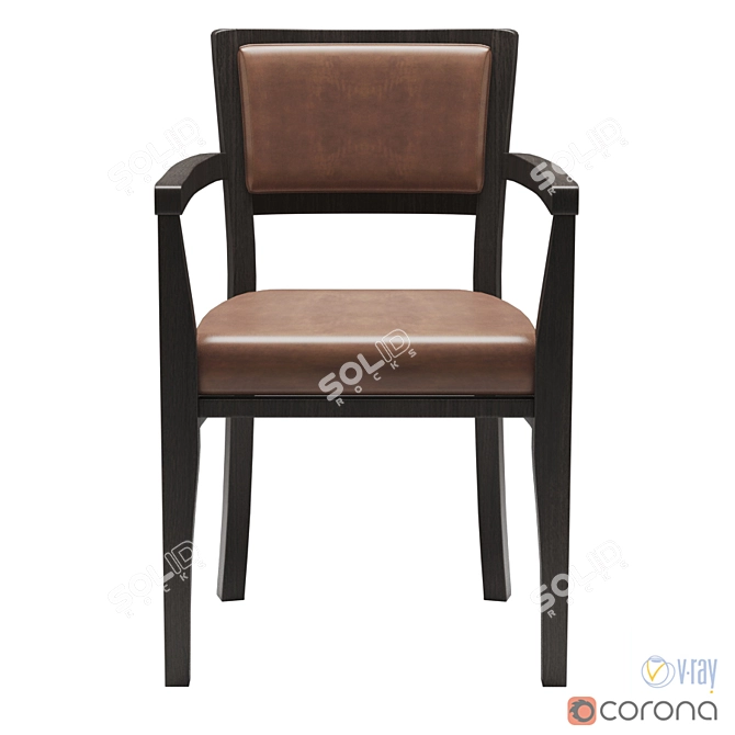 Elegant Promemoria Bistrot Chair 3D model image 2