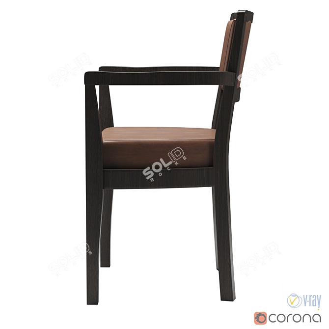 Elegant Promemoria Bistrot Chair 3D model image 3