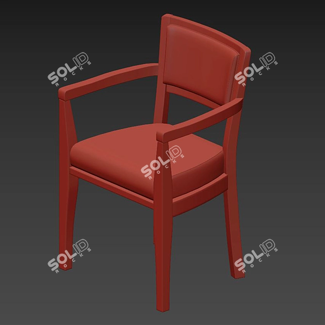 Elegant Promemoria Bistrot Chair 3D model image 4