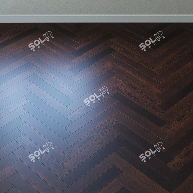 Upofloor Wenge Oak Parquet Board 3D model image 3