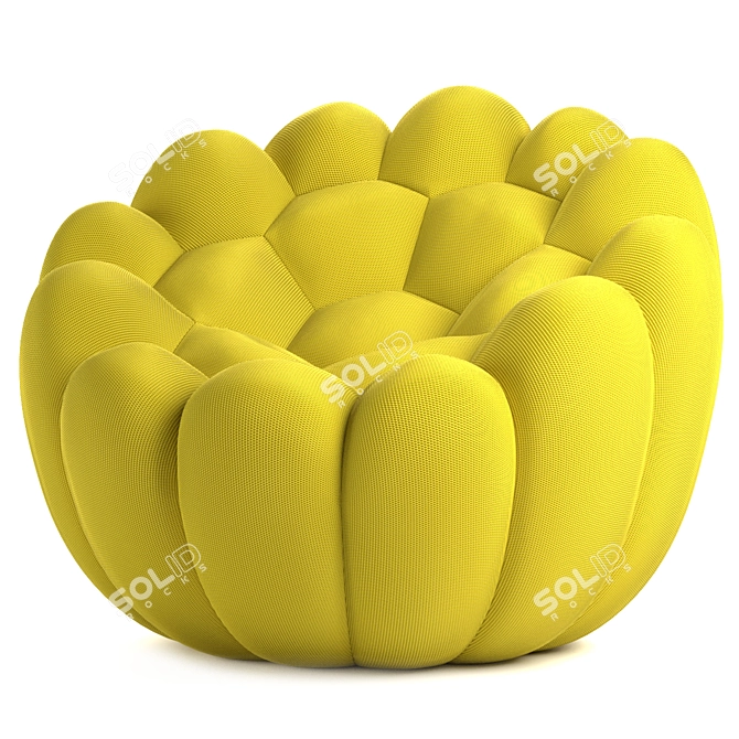 Luxury Comfort: Roche Bobois Bubble Armchair 3D model image 1